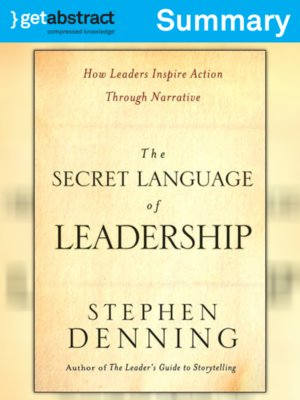 cover image of The Secret Language of Leadership (Summary)